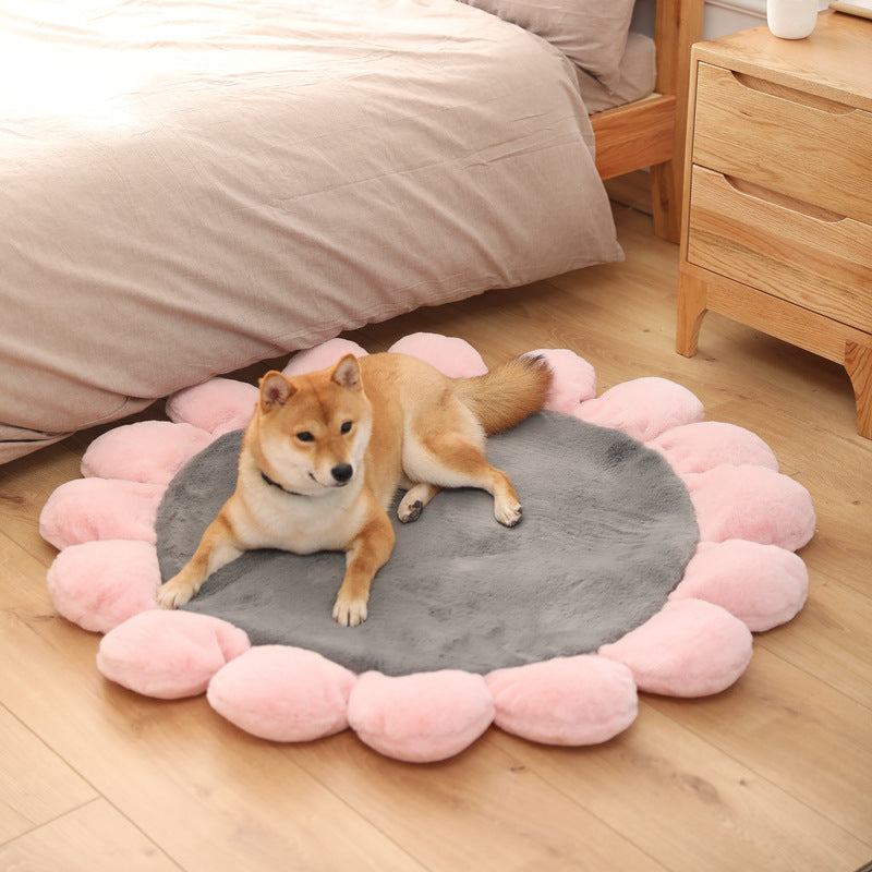 Cute Pet Flower Mat for Dogs and Cats
