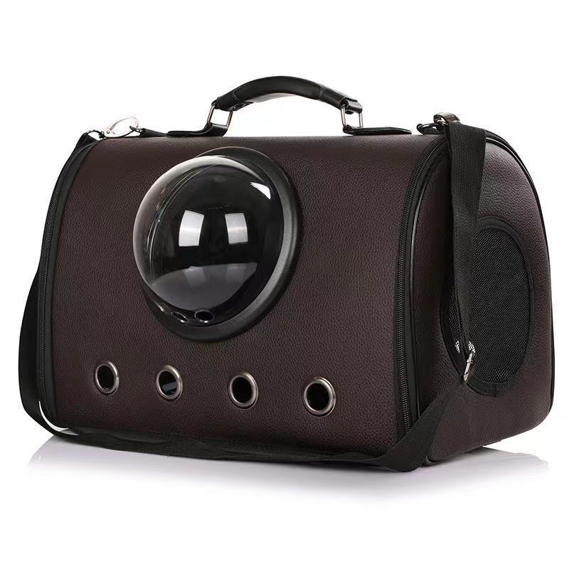 Transparent Portable PU Rainproof Pet Bag
