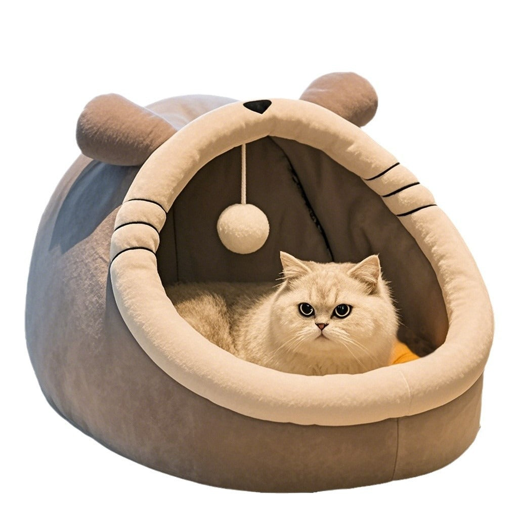 Four Seasons Semi-closed Pet Bed