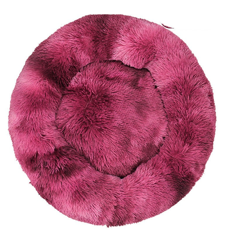 Round Plush Pet Bed