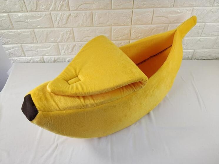 Banana Shaped Pet House Dog Bed