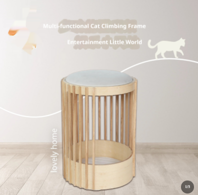 Solid Wood Cat Climbing Tower