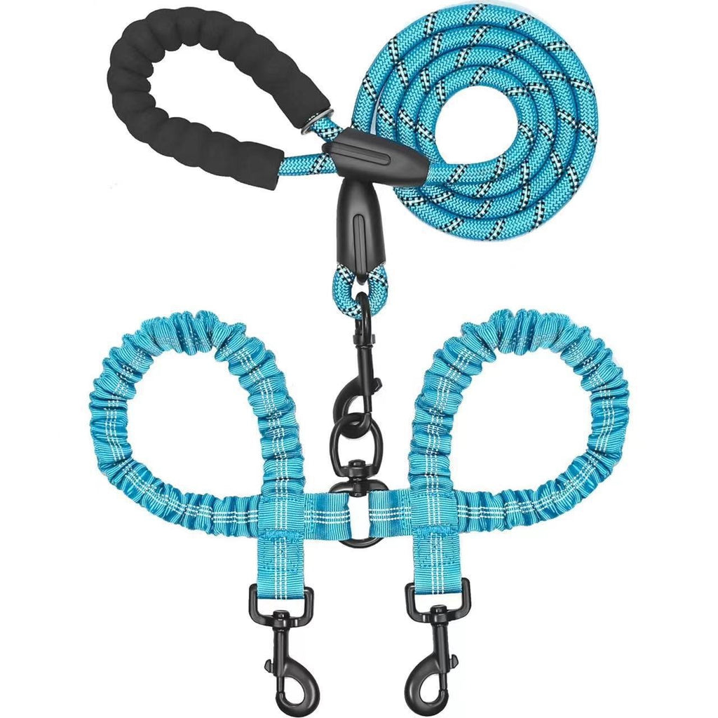 Dual Dog Retractable Leash Nylon Anti-Pull