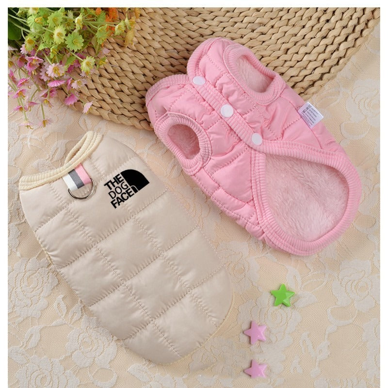 New Fleece-Lined Pet Dog Clothing