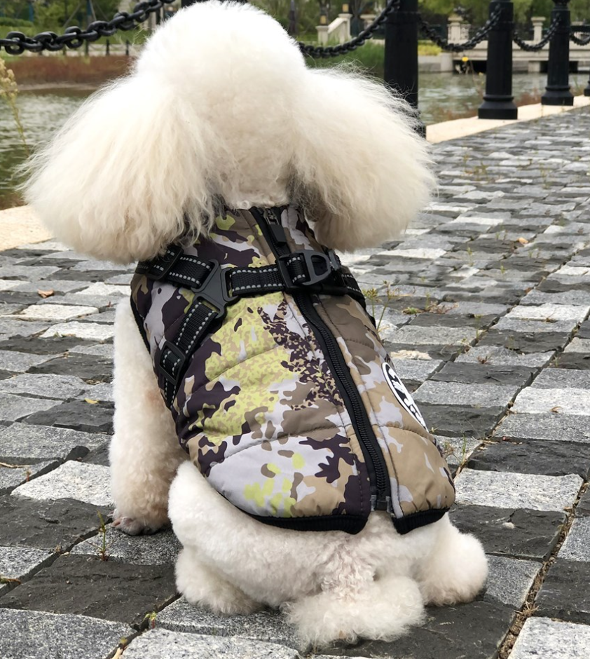 Reflective Thickened Warm Pet Vest for Autumn Winter