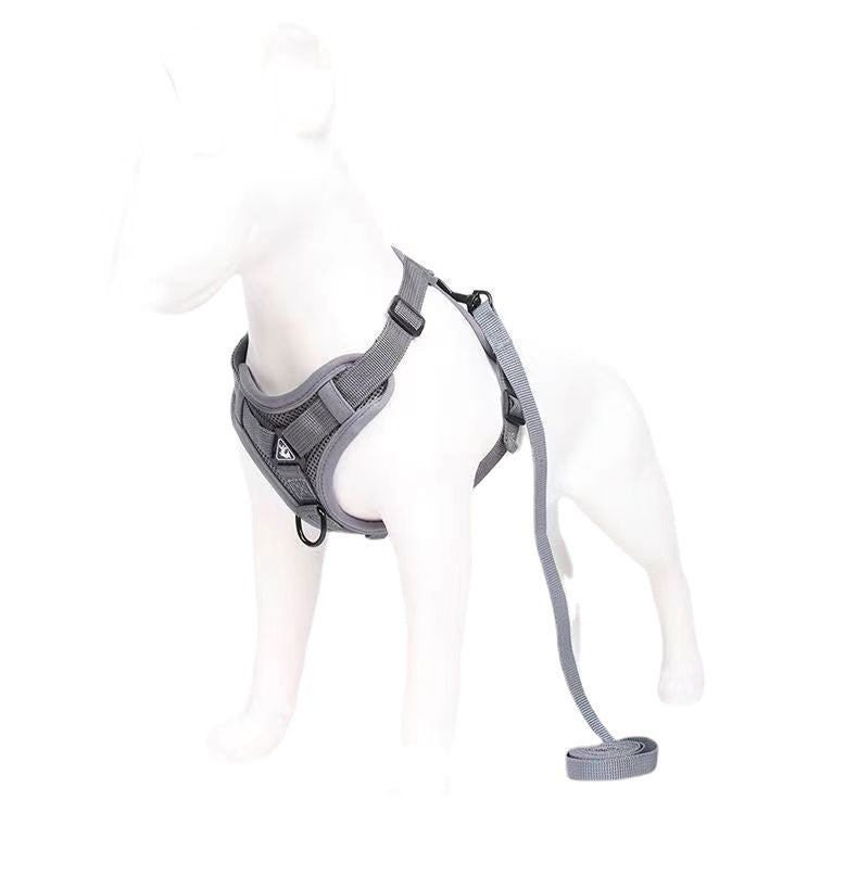 Reflective Anti-Slip Dog Traction Rope in Vest Style