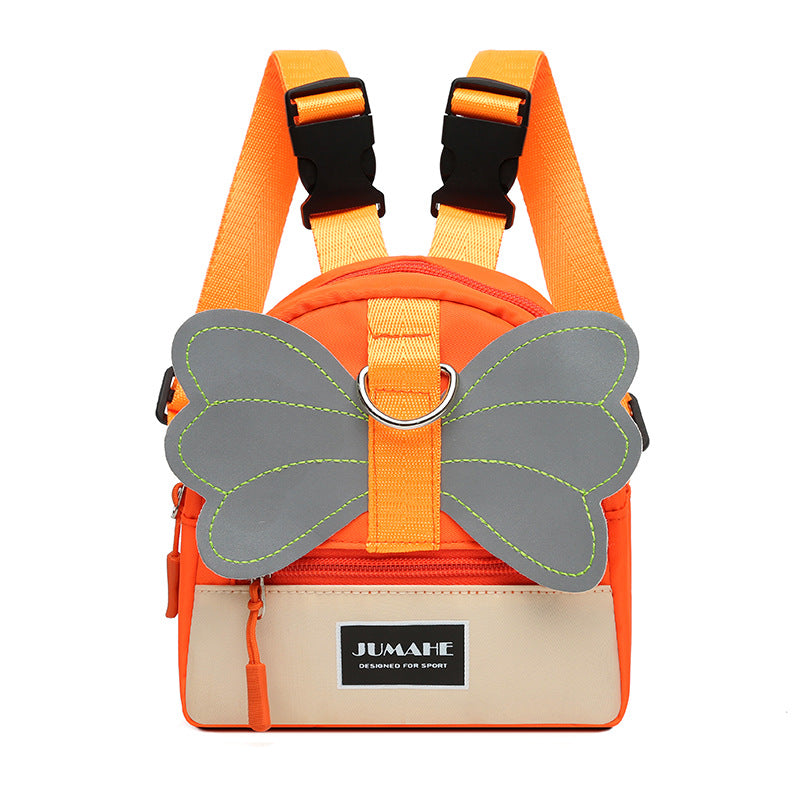 Pet Self-Knapsack Dog Backpack with Towing Rope