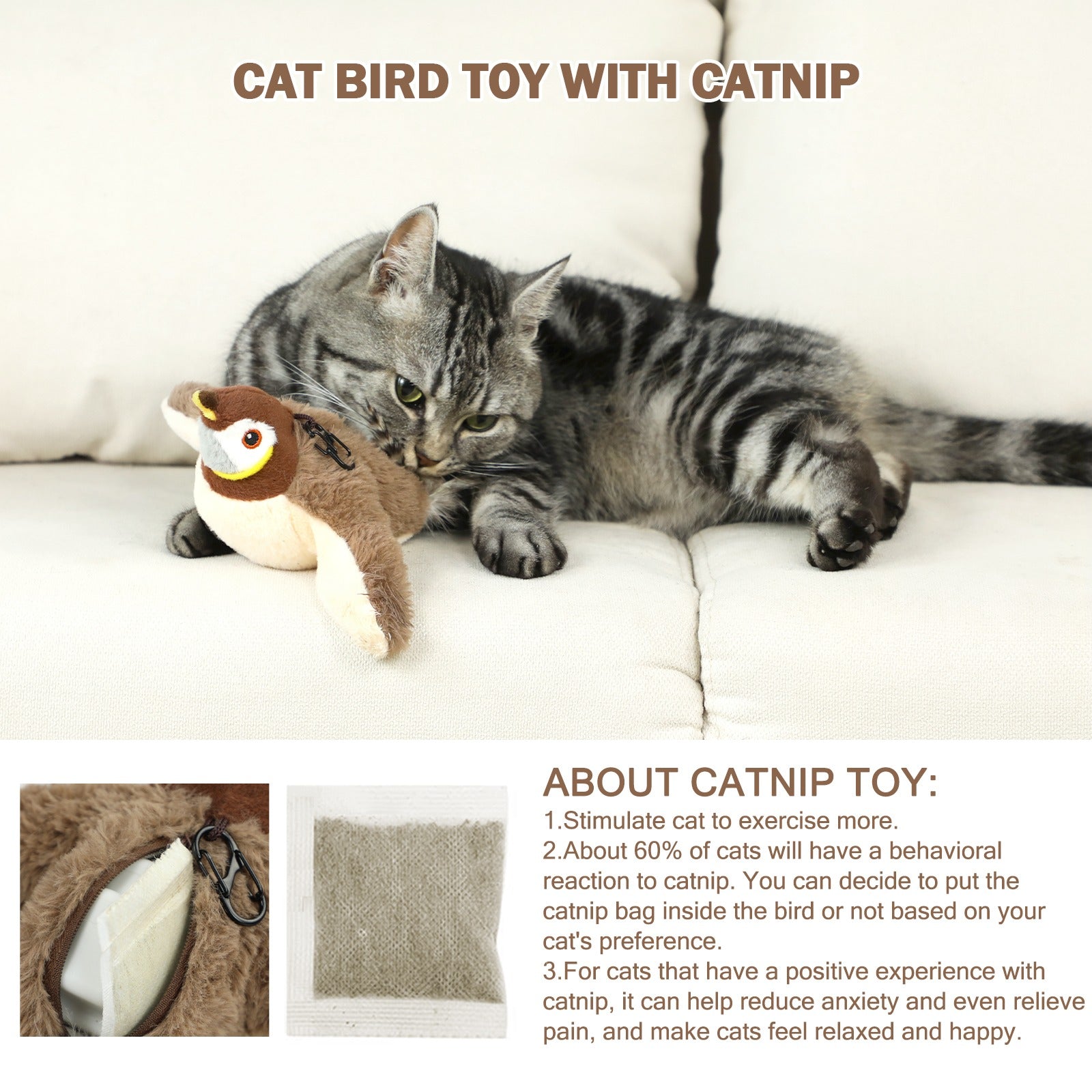 Flapping Bird Interactive Cat Toy
