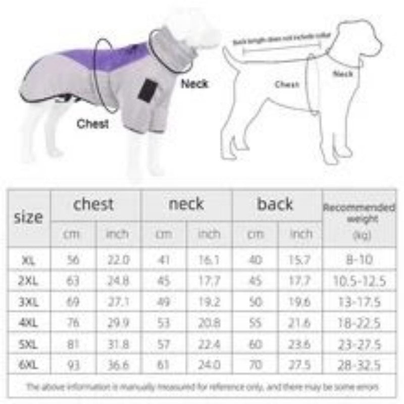 Waterproof Large Dog Jacket Winter Coat