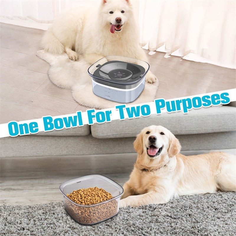 Spill-Proof Slow-Feed Pet Water Bowl (2L & 4L)