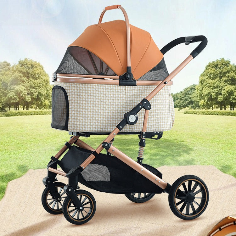 BNDC Medium Pet Stroller for Large Dogs, Foldable