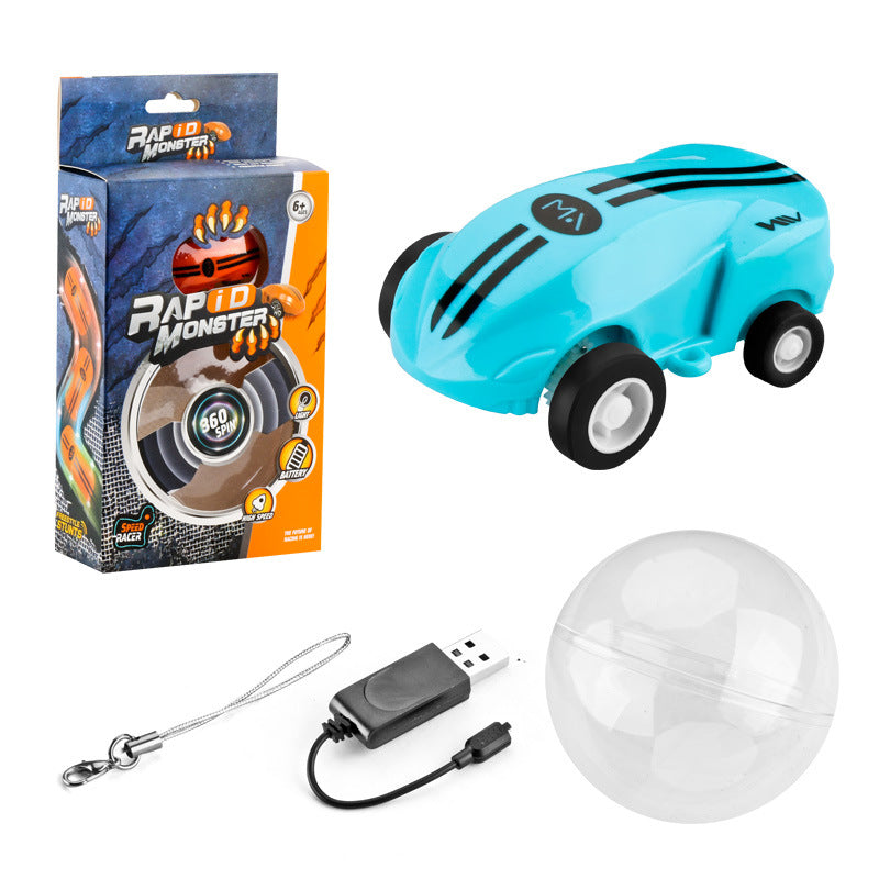 High-Speed Laser Car Mini Toy with 360° Stunt Rotation