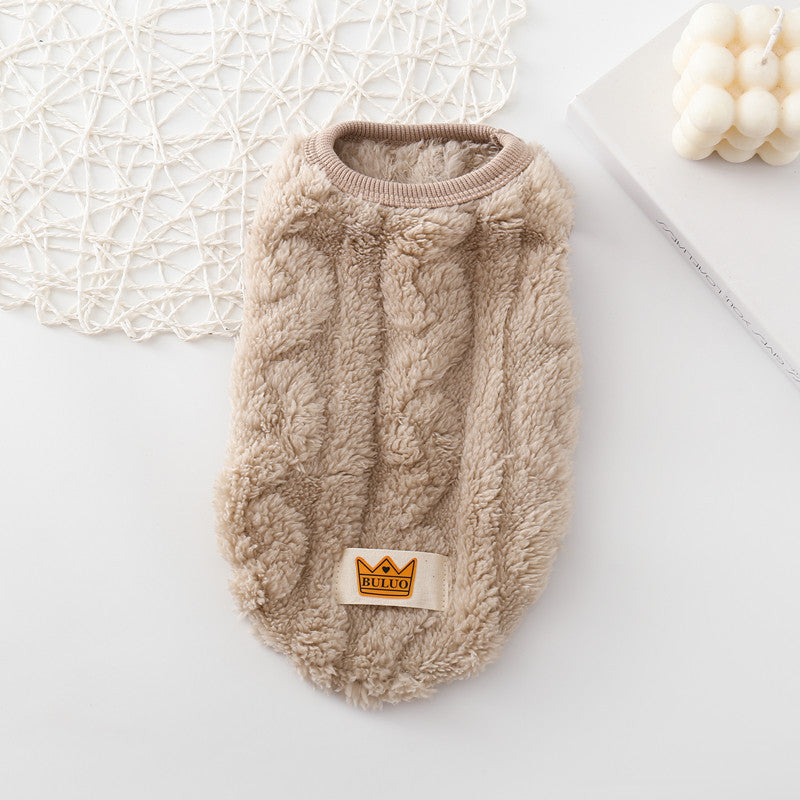 Double-Sided Fleece Cotton Vest for Dogs