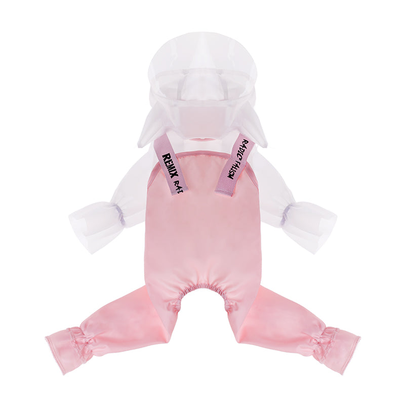 Waterproof Raincoat for Dogs with Cute Horns and Pants