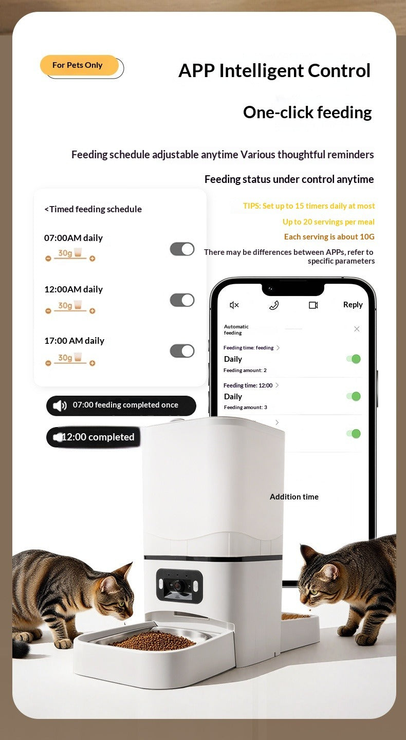 6L Cat Automatic Feeder with Camera