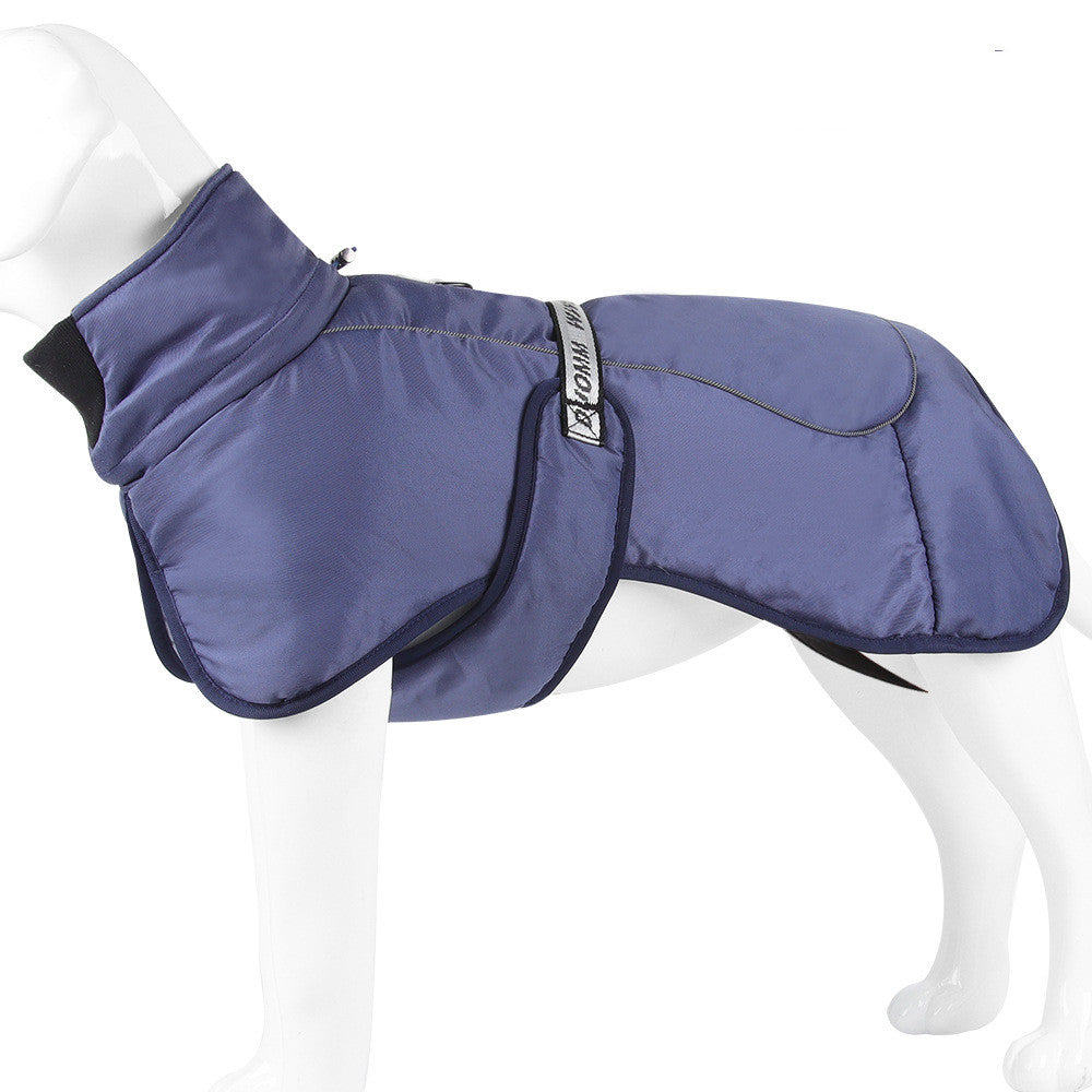 Thickened Dog Cloak with Reflective Warmth Pet Apparel