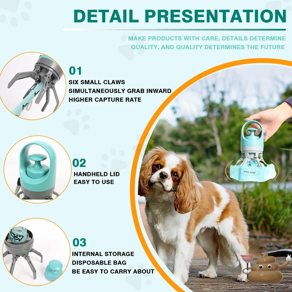 Dog Pooper Scooper with Bag Dispenser