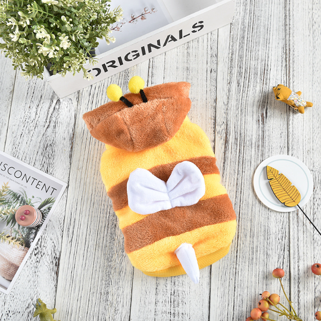 Honeycomb Bee Vest for Pets - Autumn/Winter Wear (One Piece)