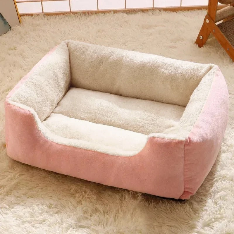 Cozy Plush Pet Bed for Cats and Dogs