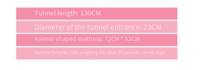 Foldable Cat Tunnel with Bed and Play Features