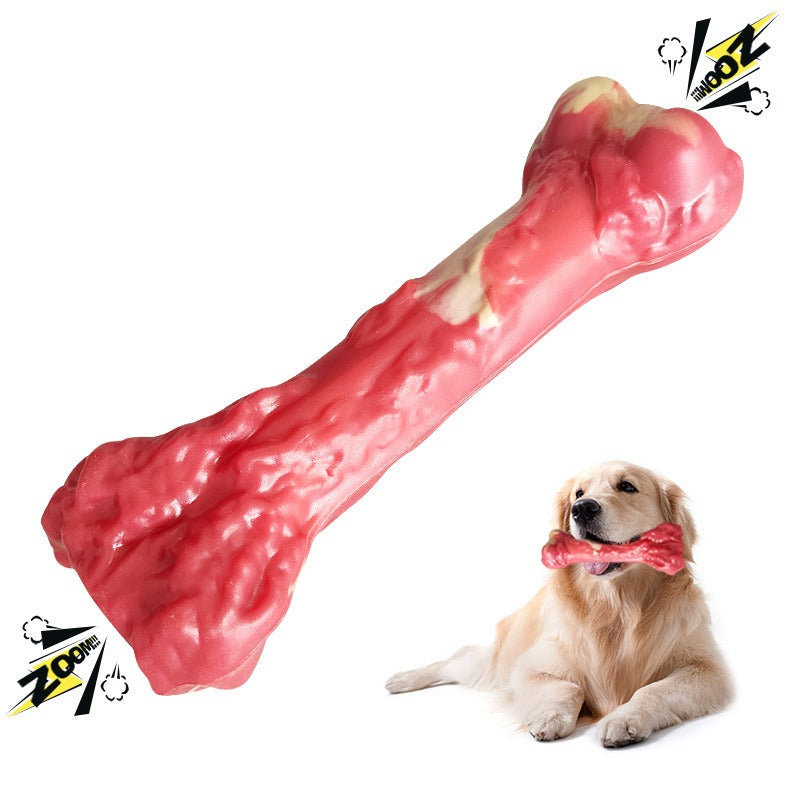 Rubber Bone Dog Chew Toy