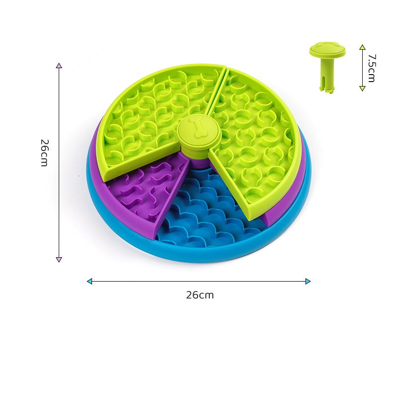 Pet Slow Food Bowl 3-Layer Puzzle Feeder