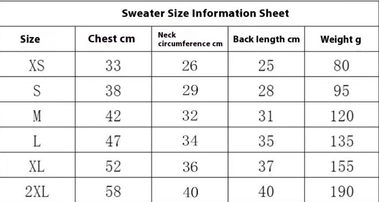 Thick Warm Dog Sweater