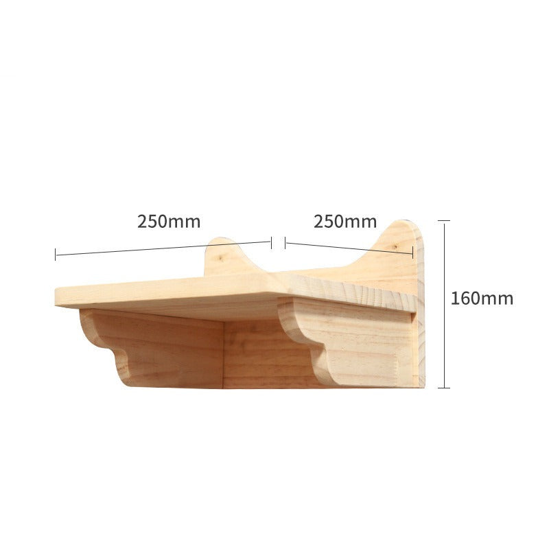 Wall-Mounted Solid Wood Cat Shelves & Perches