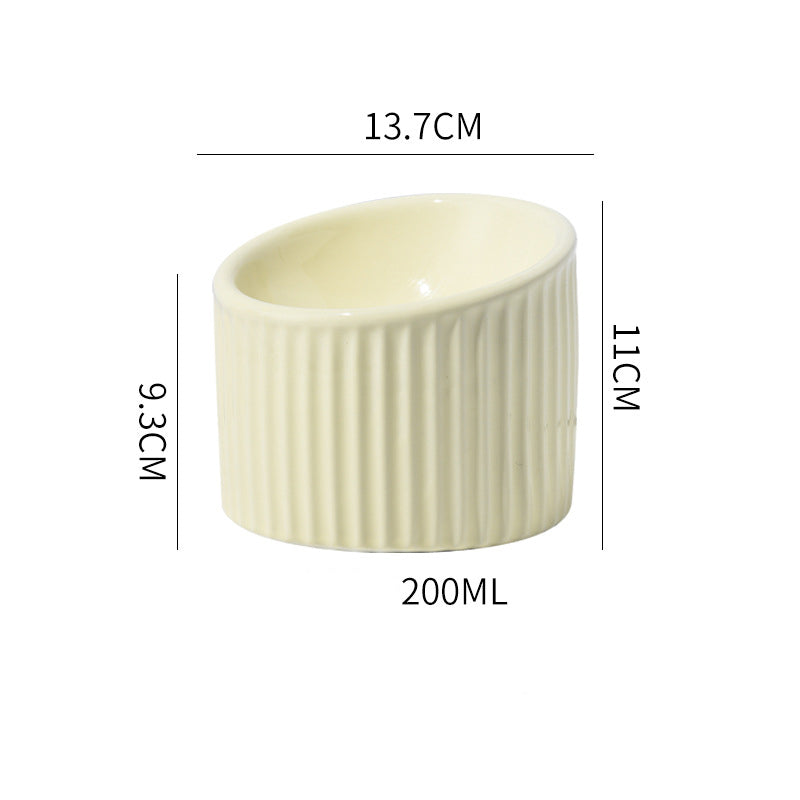 Elevated Ceramic Cat Bowls
