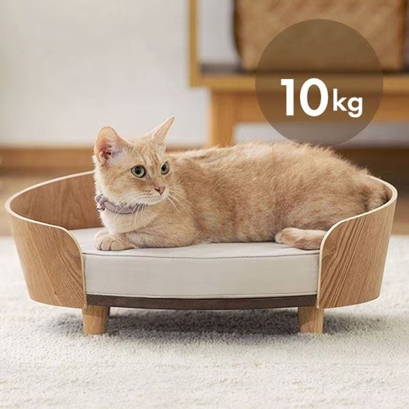 Wooden Cat Nest Dog Bed Pet Sofa