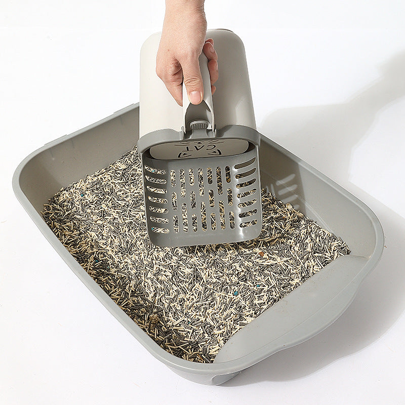 Large Capacity Litter Shovel and Waste Bin for Cats