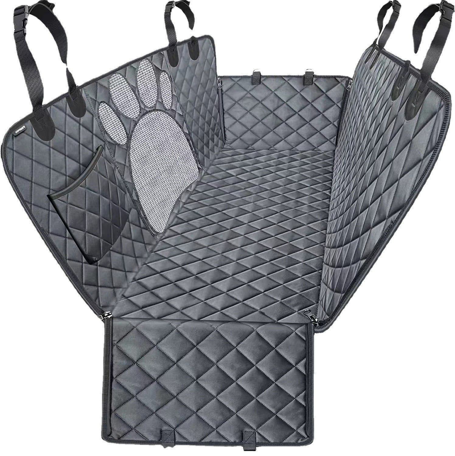 Car Pet Rear Seat Pad with Mesh