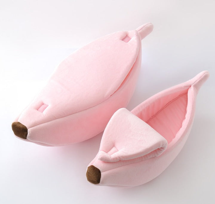 Banana Shaped Pet House Dog Bed