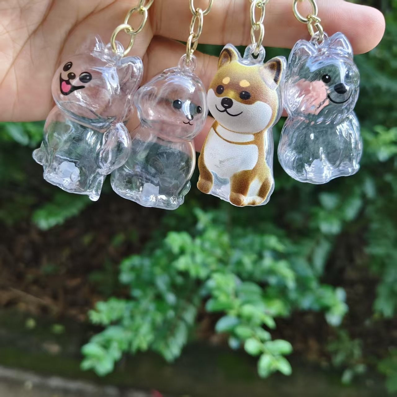 Transparent Puppy Fur Keepsake Box