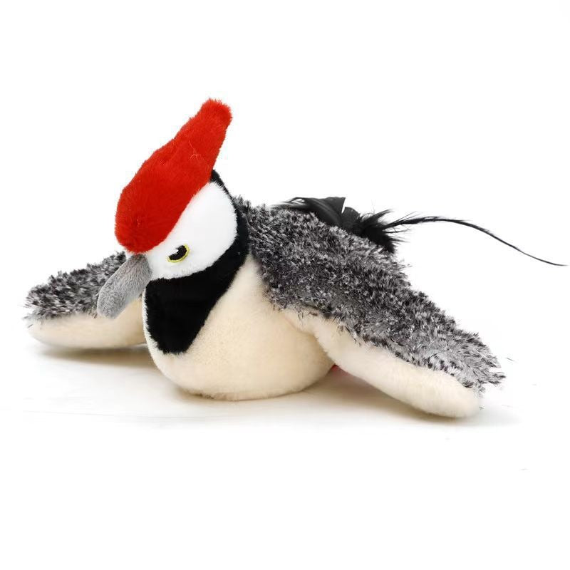 Electric Sound Plush Bird & Fish Pet Toy