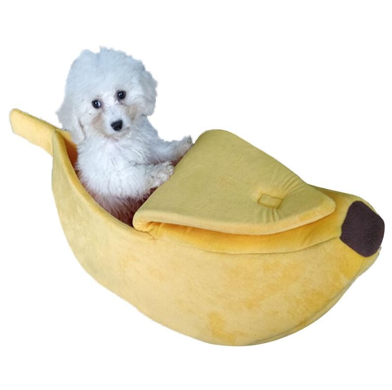 Banana Shaped Pet House Dog Bed