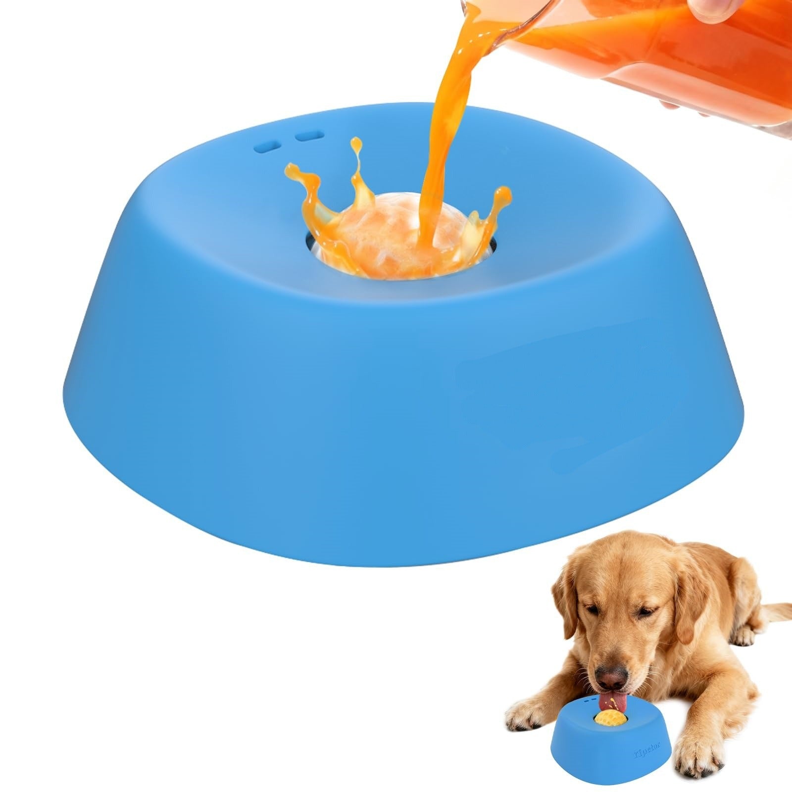 Pet Slow Feeder Spherical Dog Licking Bowl