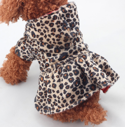 Reversible Leopard Print Cotton Dress