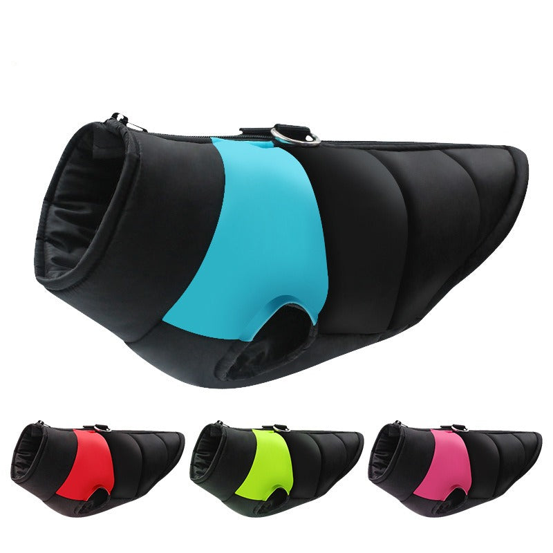 Waterproof Winter Dog Vest Jacket with Zipper