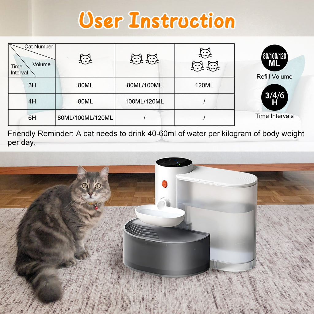 Smart Cordless 3L Pet Water Fountain