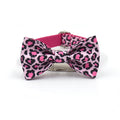 Double-layer Engraved Bowknot Dog Collar for Pets