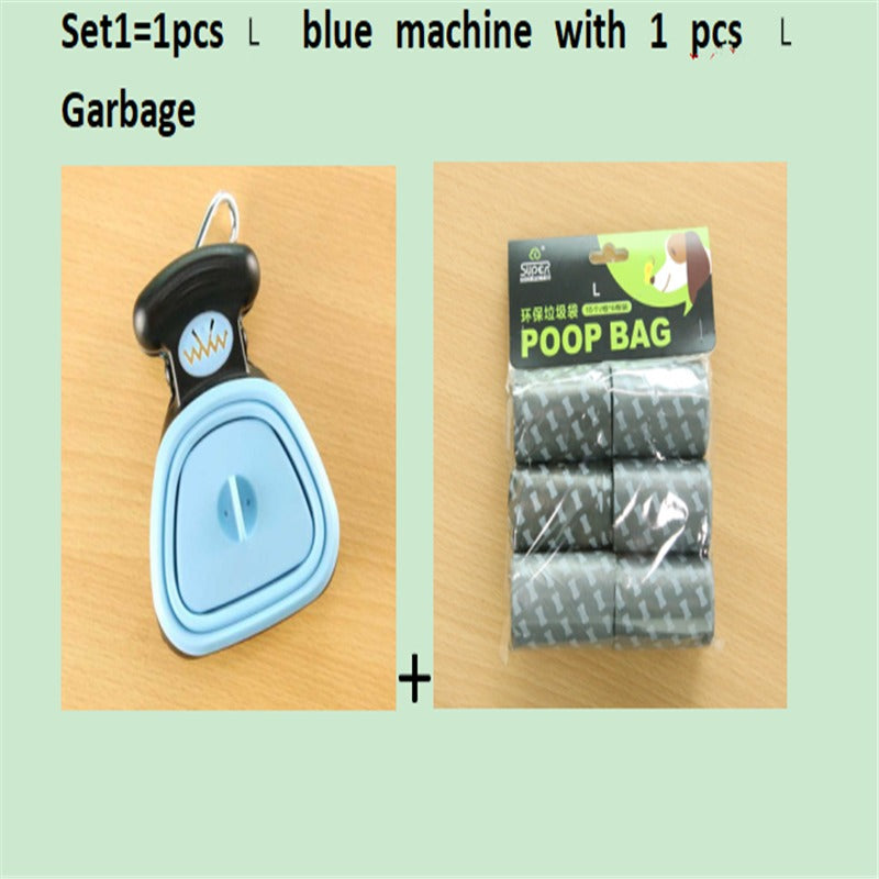 Dog Travel Foldable Pooper Scooper with Decomposable Bags