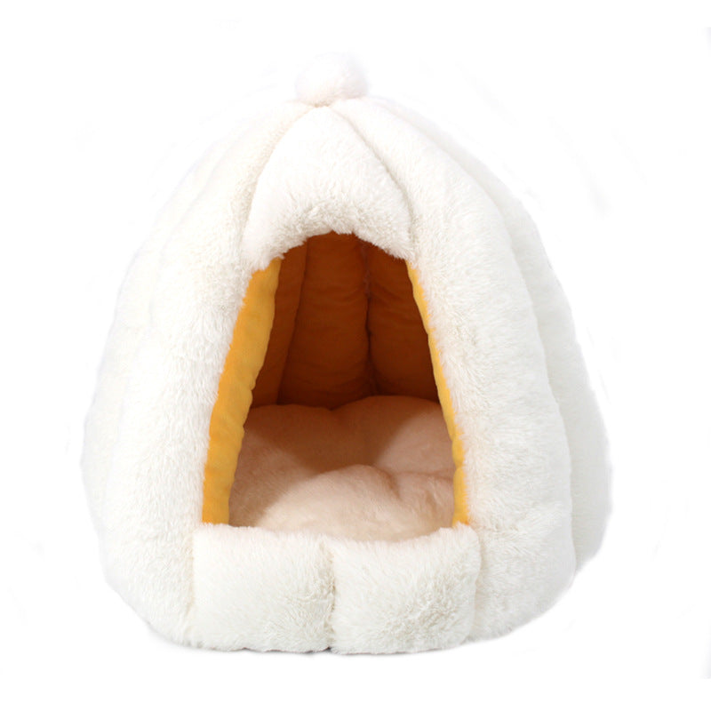 Enclosed Warm Cat Litter for Deep Sleep Comfort