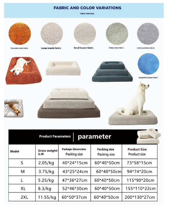 Rectangular Pet Bed Sofa