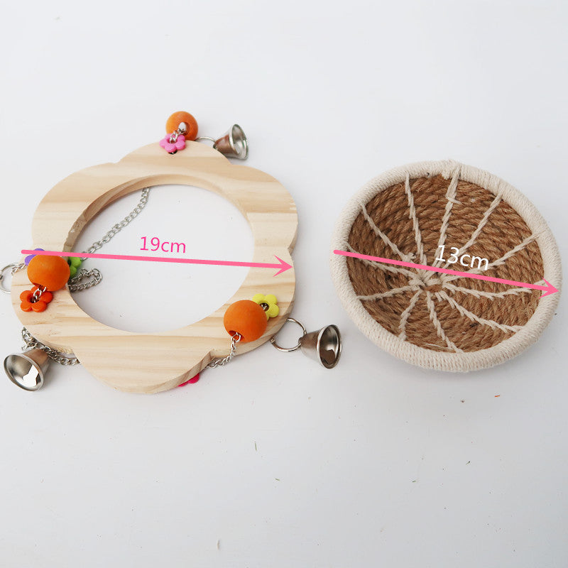 Handmade Hanging Parrot Bird's Nest Toys