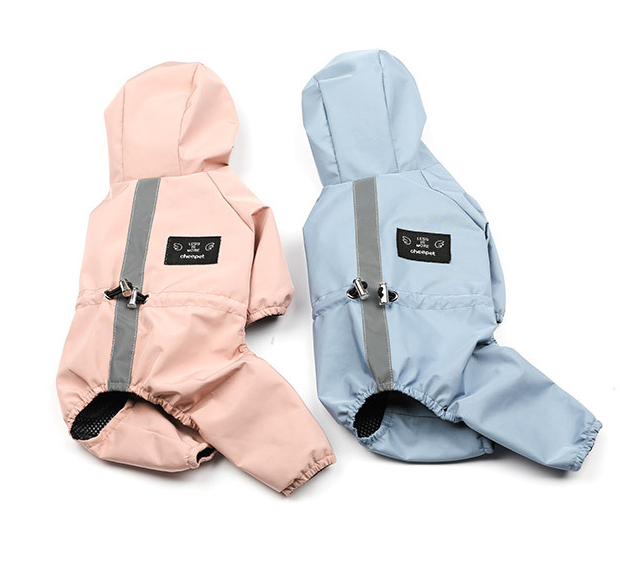 All-Inclusive Waterproof Hooded Raincoat for Dogs