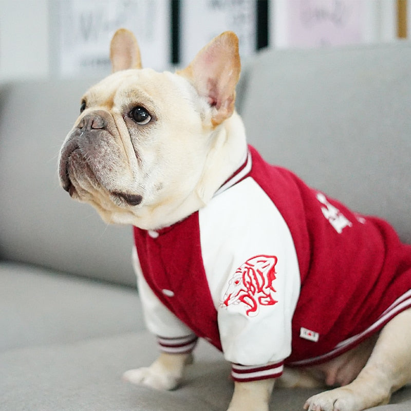 Fashionable Cotton Pet Baseball Outfit for Dogs