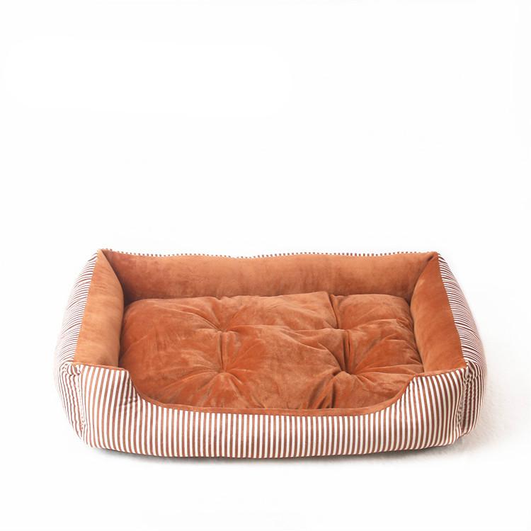 Striped Pet Bed for Medium to Large Dogs and Cats