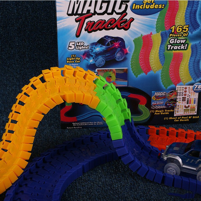 Glow-in-the-Dark Electric Toy Car DIY Assembly Set