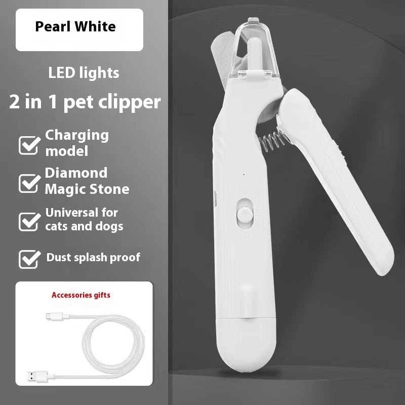 LED Pet Nail Clippers Rechargeable